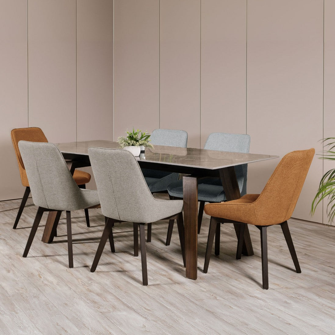 Cadeira de jantar tecido - Cambrai