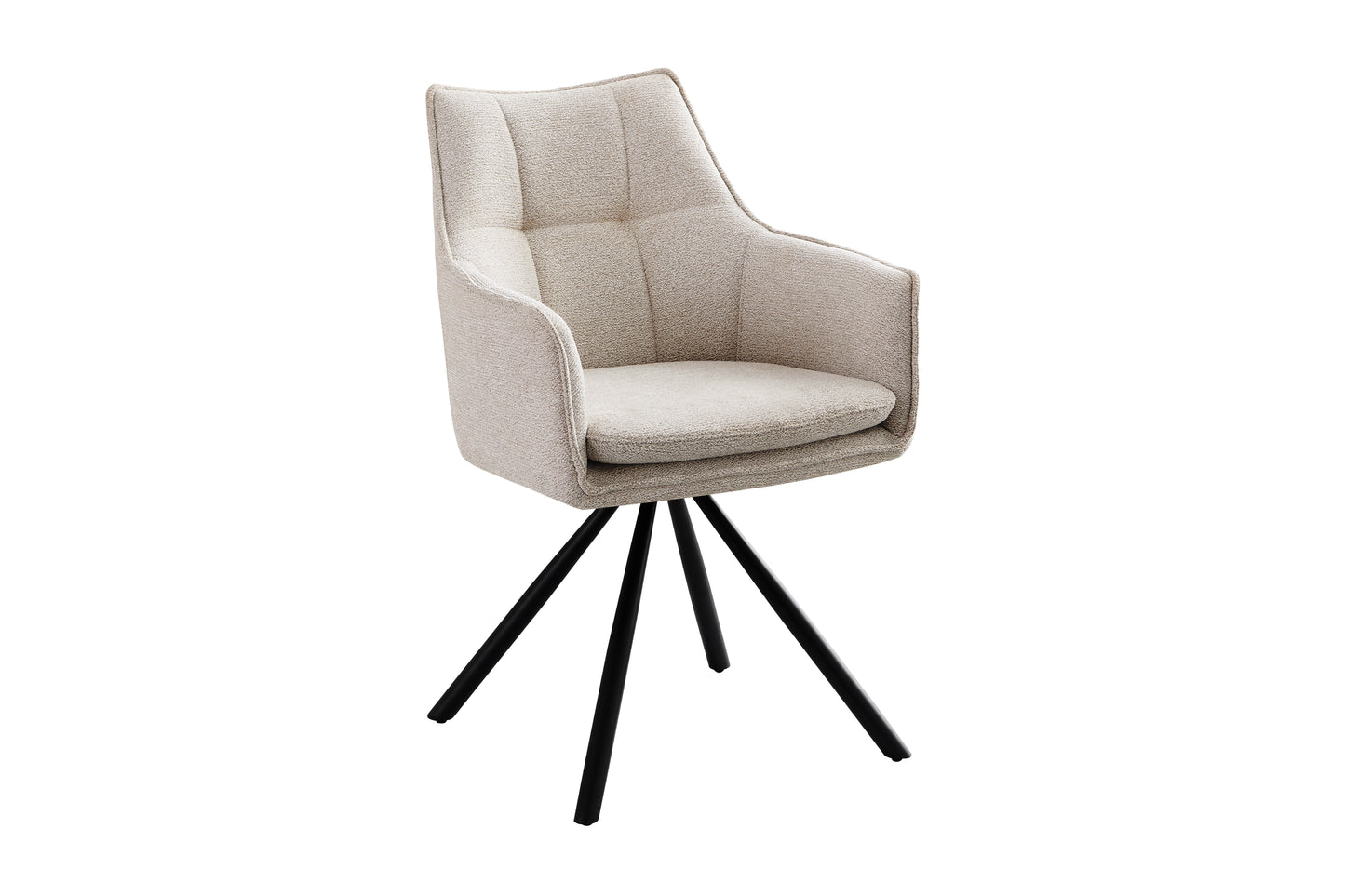 Cadeira de Jantar Giratória Almofadada - Vittel