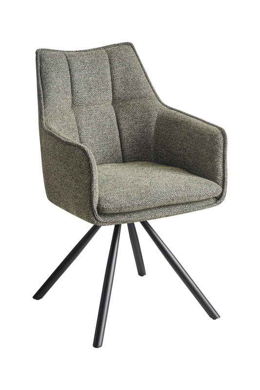 Cadeira de Jantar Giratória Almofadada - Vittel