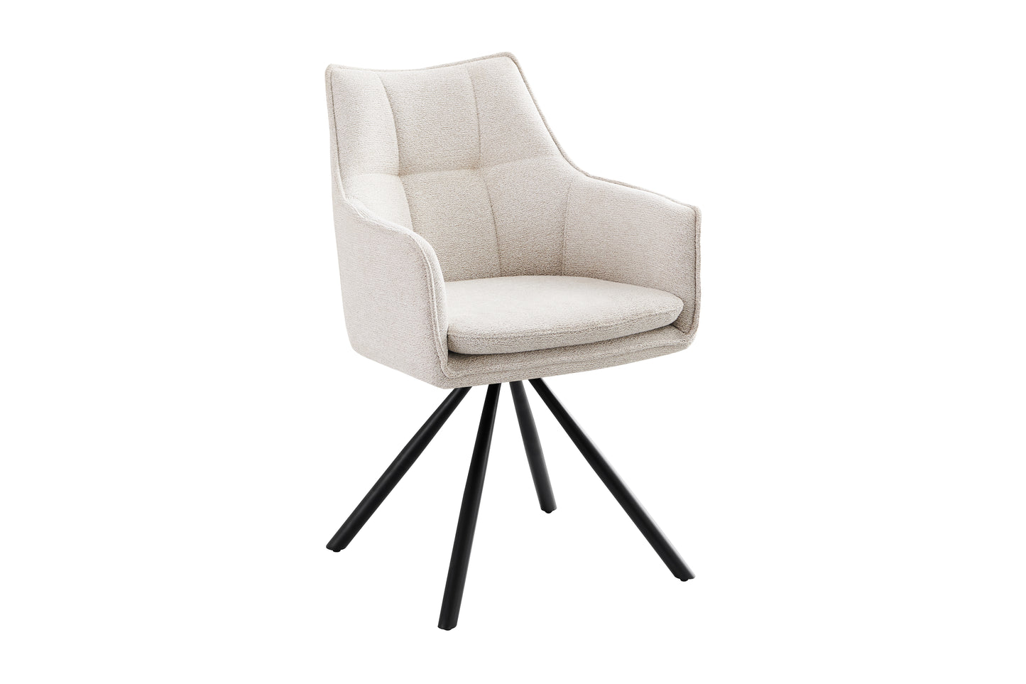 Cadeira de Jantar Giratória Almofadada - Vittel